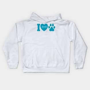 I love pet paw print Kids Hoodie